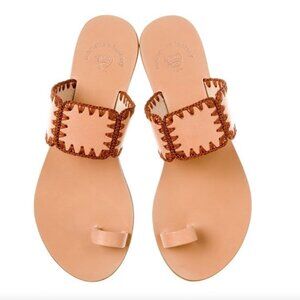 Aethra Natural - Tan with Brown Stitching